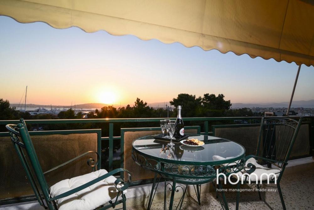 95M² Homm Spectacular Flisvos Marina Sea View Flat Lejlighed Athen Eksteriør billede