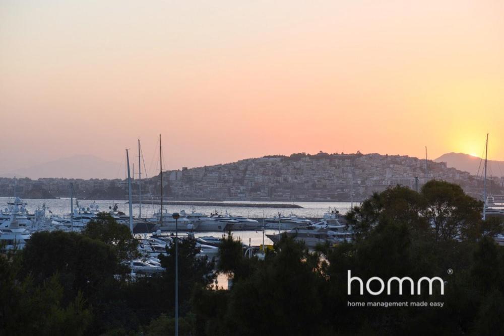 95M² Homm Spectacular Flisvos Marina Sea View Flat Lejlighed Athen Eksteriør billede